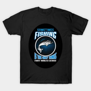 Black Panther Art - Fishing Tagline 4 T-Shirt